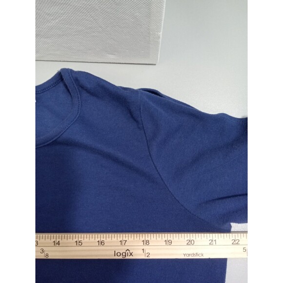 Quaker Factory By Jeanne Bice Women Medium Blue 3/4 Split Sleeve - Picture 9 of 11